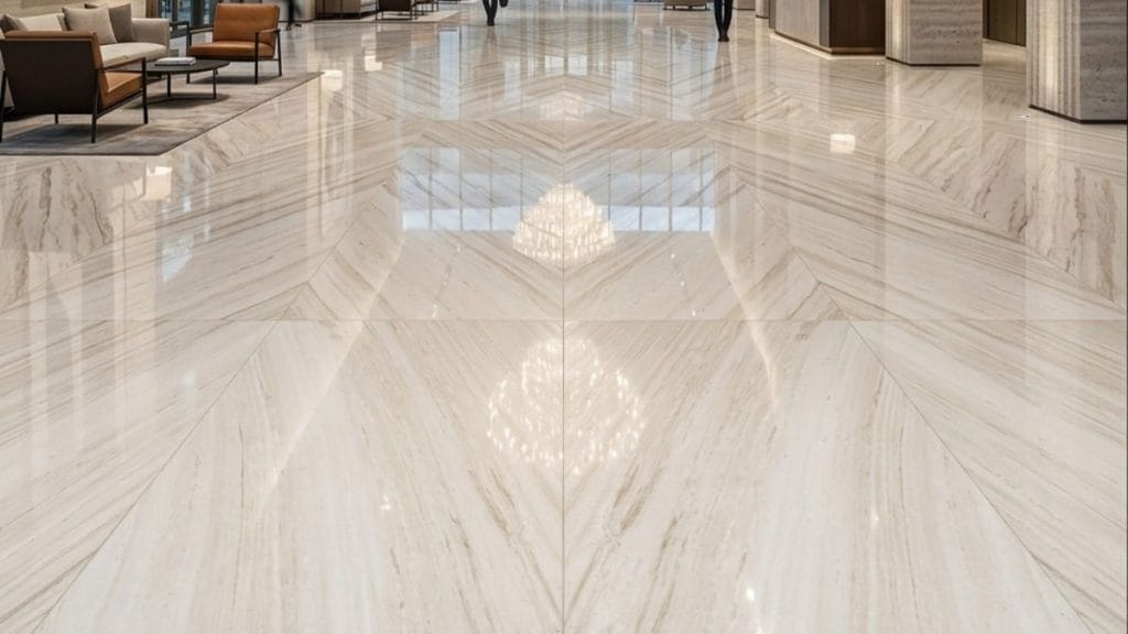 Luxury marble keeps area cool