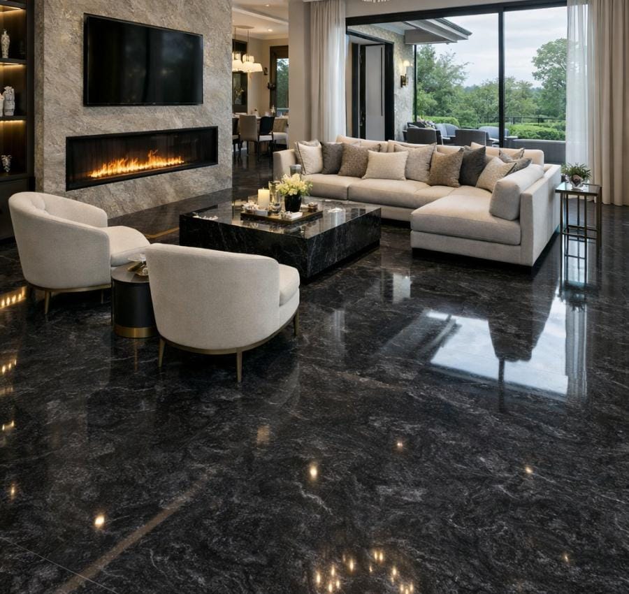 Living Area with Boss Paradiso flooring