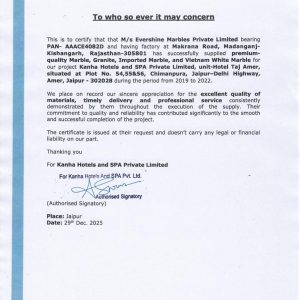 Appreciation Certificate